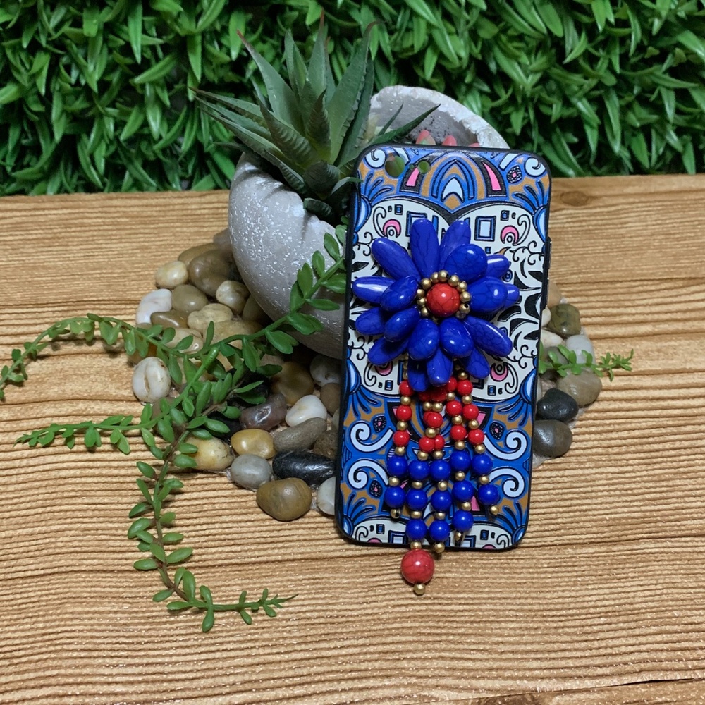 3/$25 Aztec Boho Beaded Charm Iphone 6s Cover Case